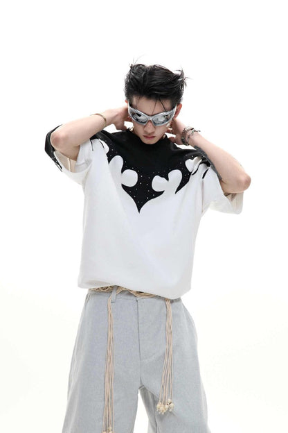 Burnout Rhinestone Cotton Tee