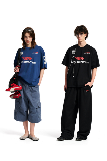 Racing Contrast Graphic Tee