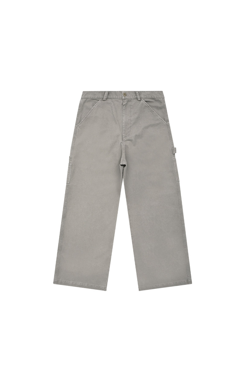 Washed Straight Cargo Pants