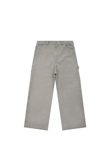 Washed Straight Cargo Pants