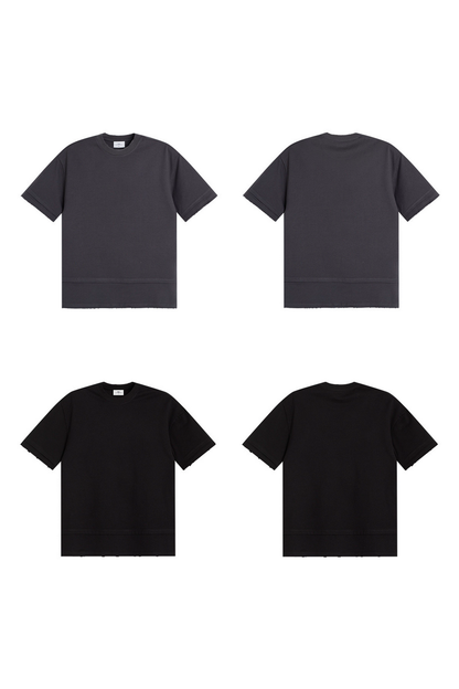 Layered Solid Crew Tee
