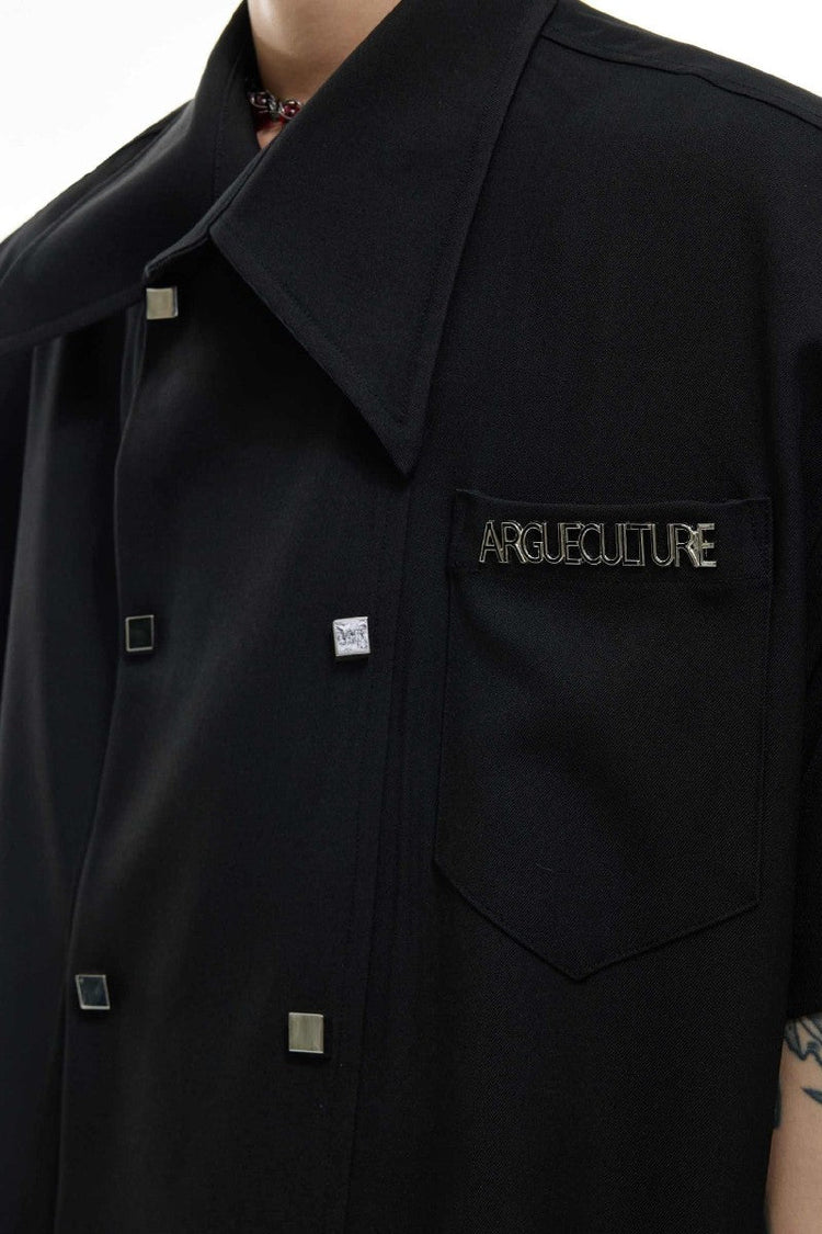 Double Breasted Shirt Tee — Argue Culture — view 4