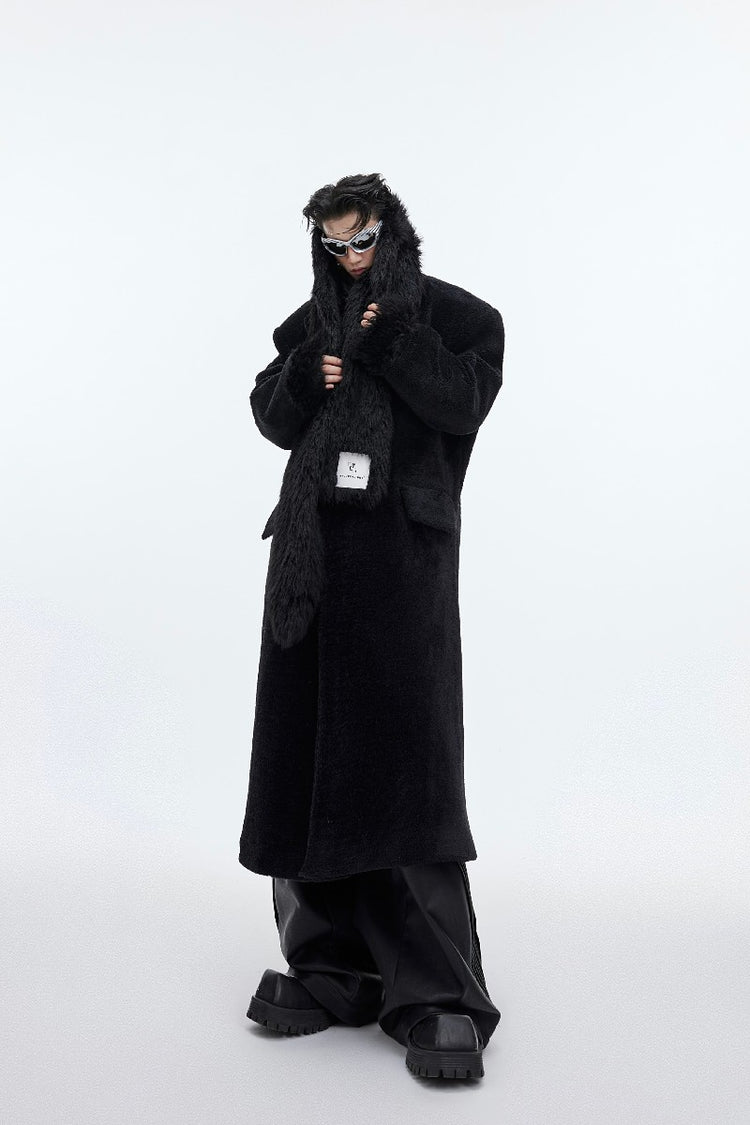 Woolen Long Coat — Argue Culture — view 3
