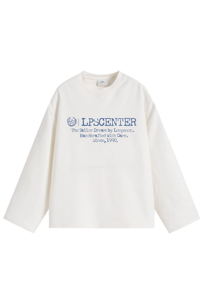 Contrast Print Long Sleeve Tee