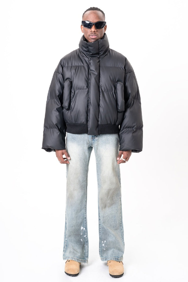 Vintage Distressed Straight Jeans — Trenqor Basics — view 4