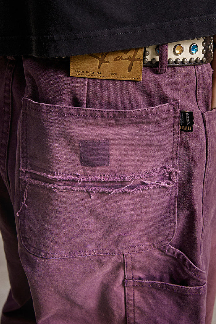 Washed Distressed Fringe Jeans — Remedy — view 4
