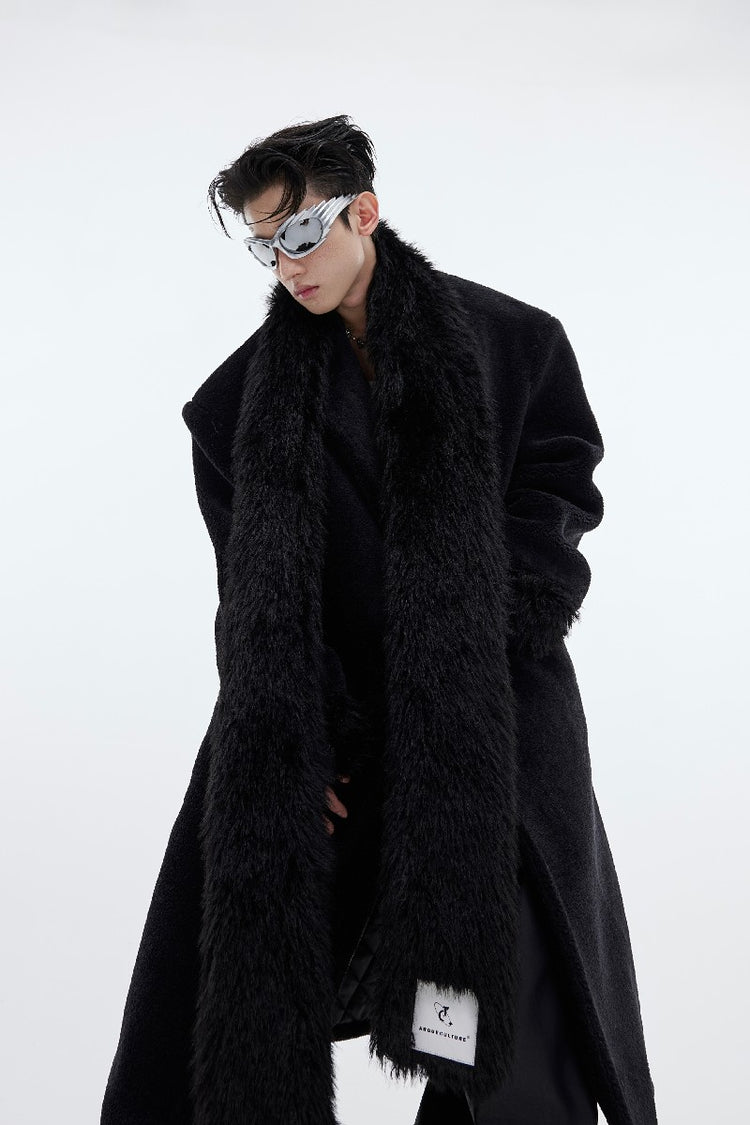 Woolen Long Coat — Argue Culture — view 2