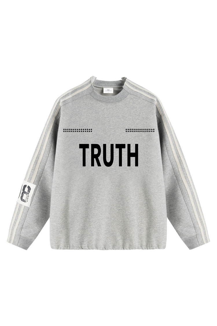 Four Stripe Graphic Sweatshirt — Loopsoon — view 4