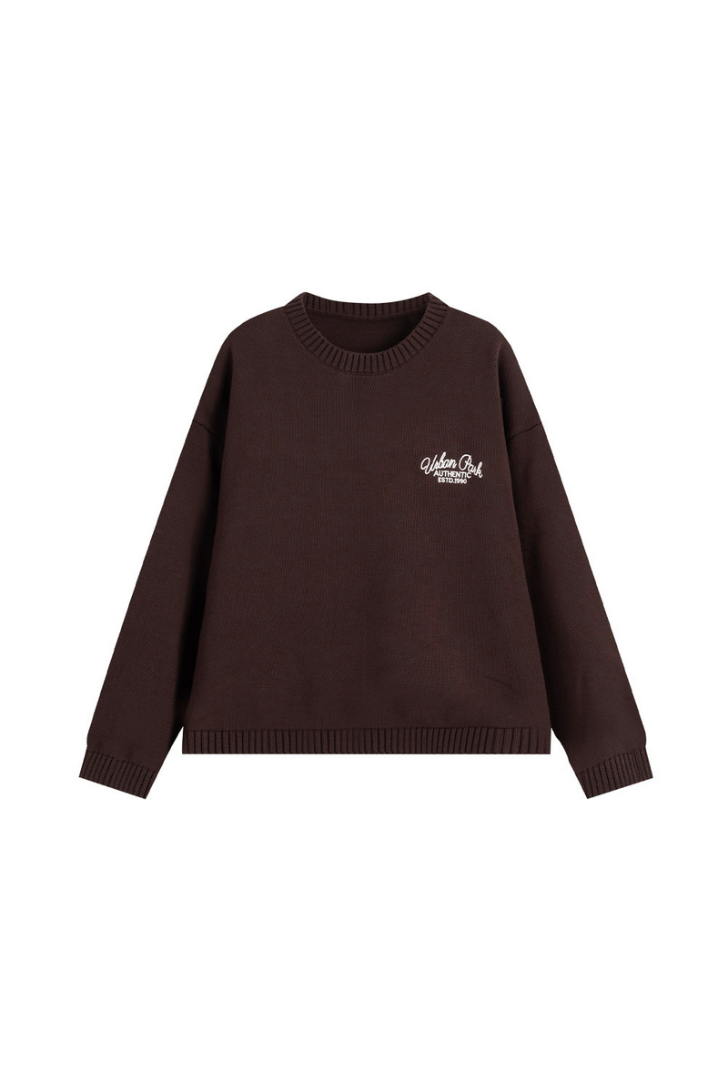 Jacquard Crewneck Sweater