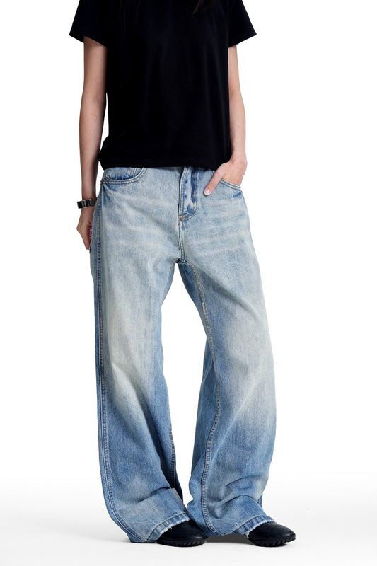 Faded Washed Bootcut Jeans — Trenqor Basics