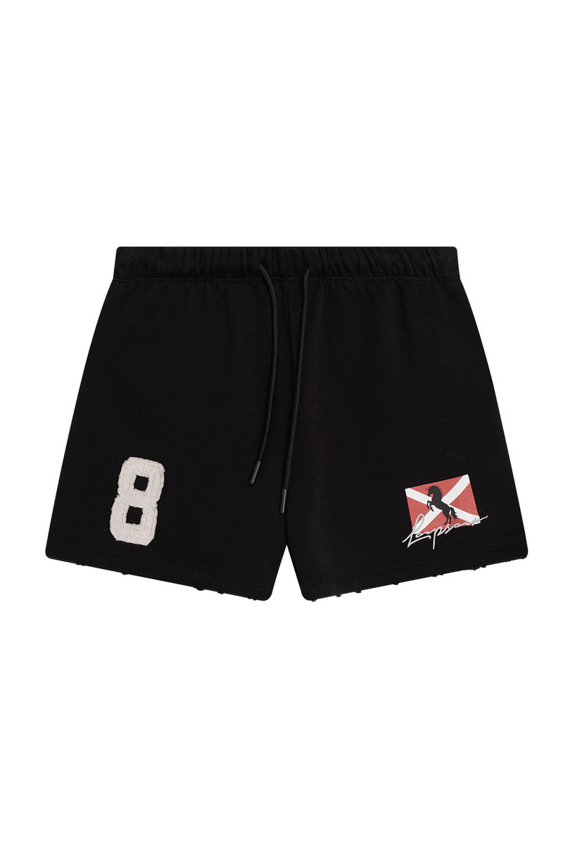 Embroidered Patch Shorts