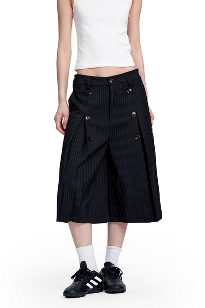 Striped Cropped Trousers