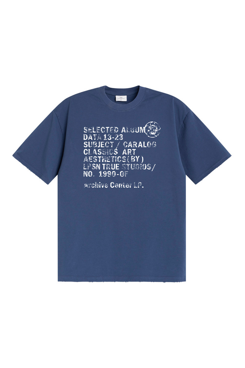 Distressed Letter Graphic Tee