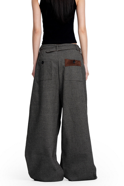 Houndstooth Pleated Trousers