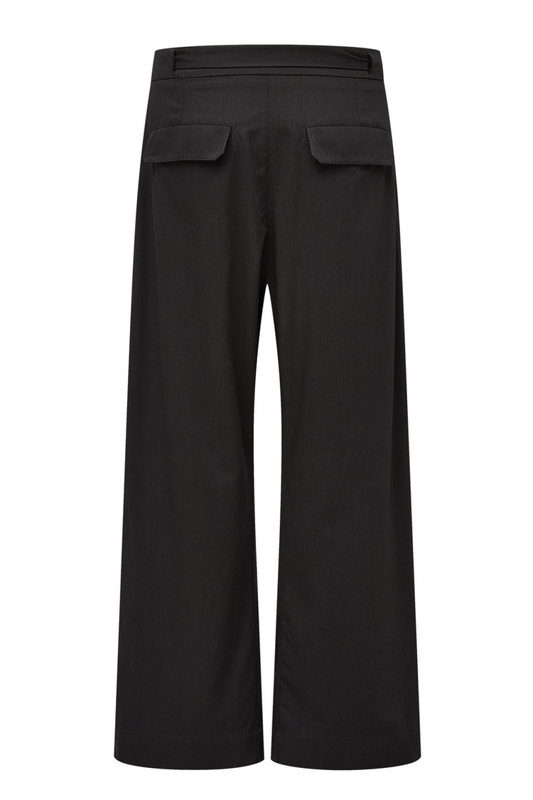 Pleated Linen Wide Pants — Taichiism — view 7