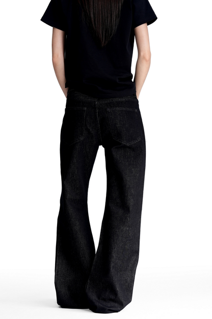 Raw Bootcut Straight Leg Jeans