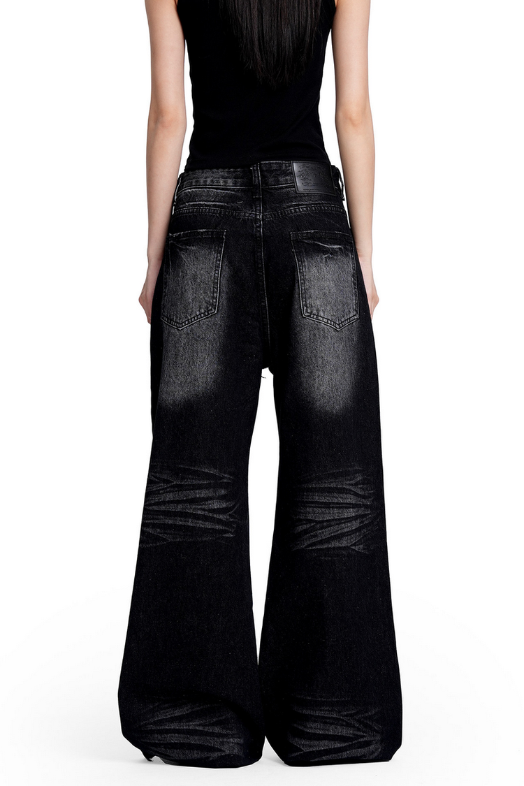 Whisker Washed Jeans — Trenqor Basics — view 4