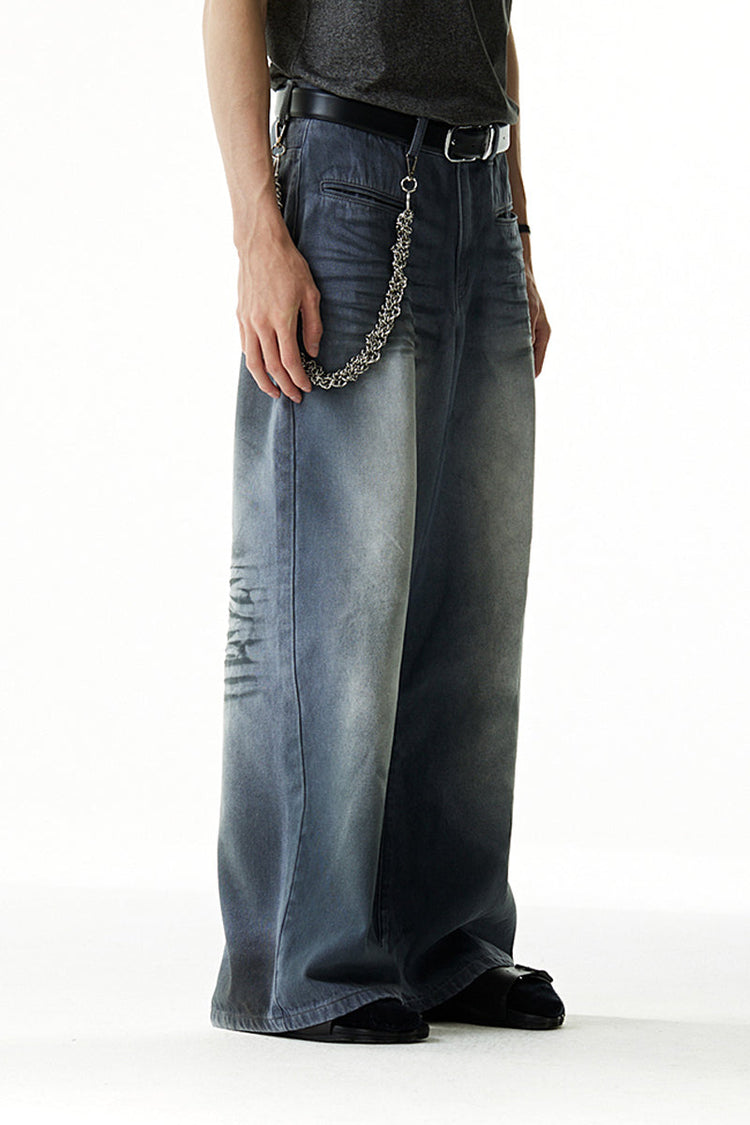 Basic Crinkle Whisker Wash Jeans — Croworld — view 8