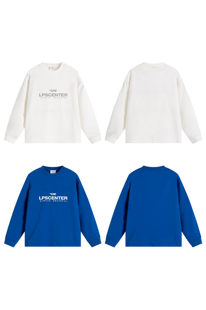 Split Print Long Sleeve Tee