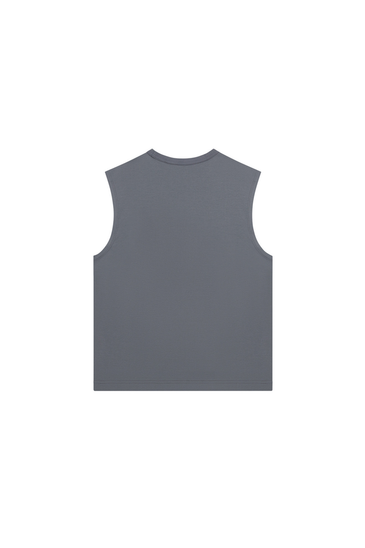 Loose Cotton Tank Top — IDLT — view 3