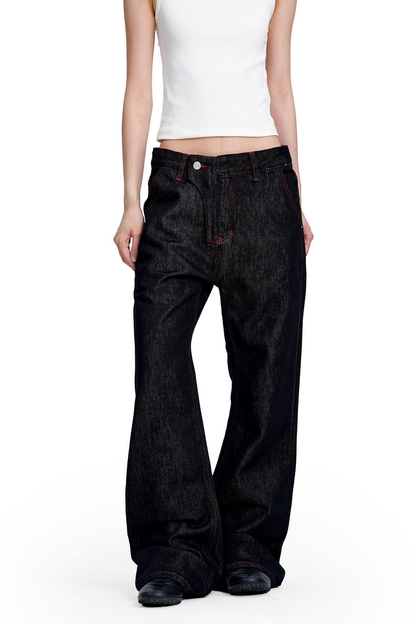 Selvedge Flared Raw Denim Jeans