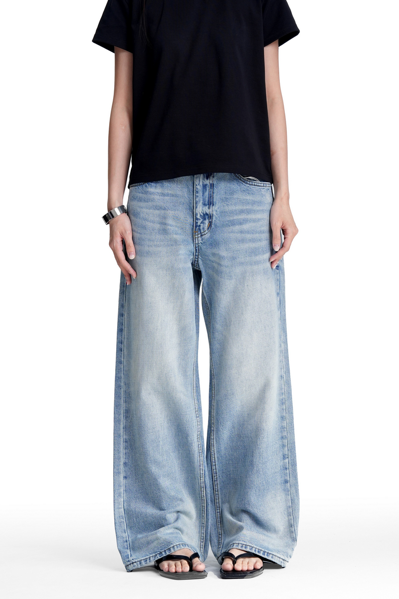 Vintage Whisker Wash Bootcut Jeans