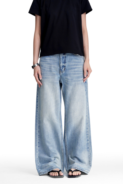 Vintage Whisker Wash Bootcut Jeans