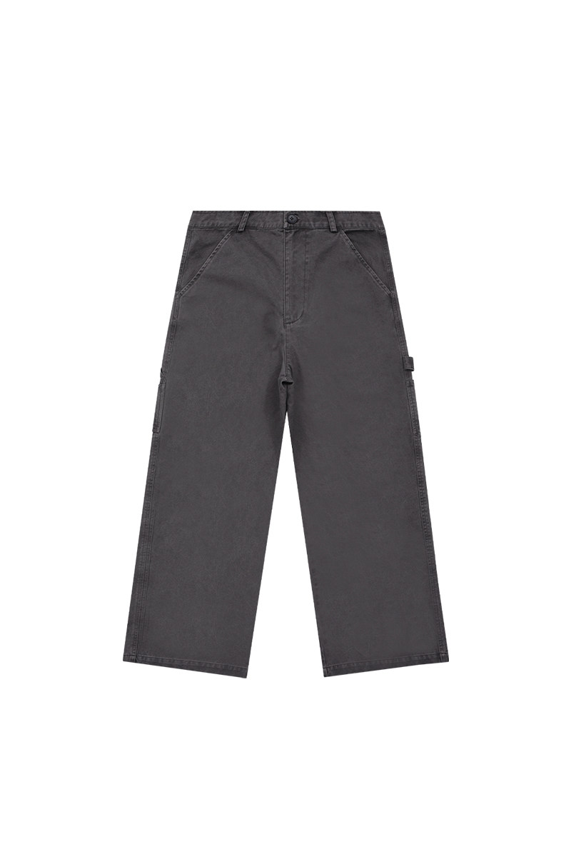 Washed Straight Cargo Pants
