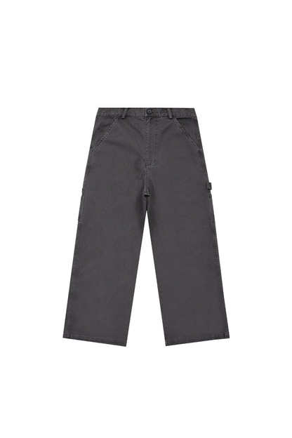 Washed Straight Cargo Pants