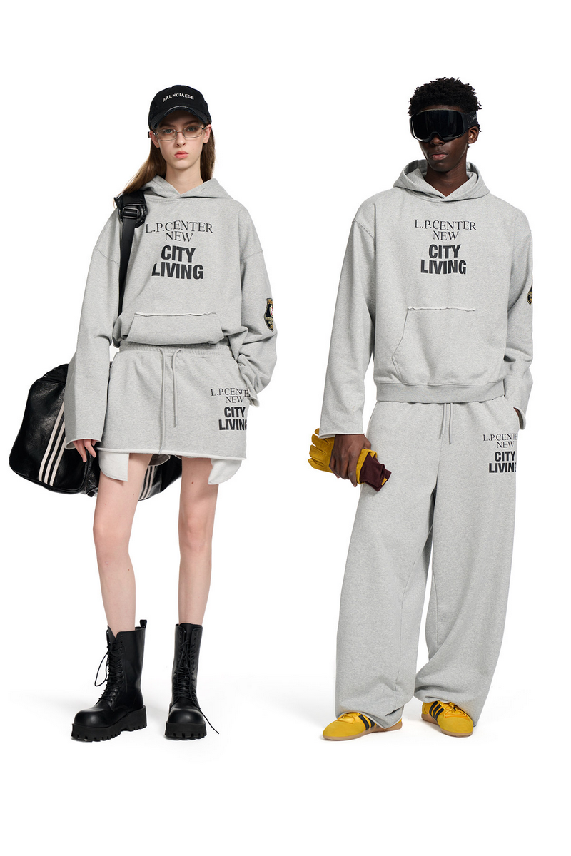 Badge Print Tracksuit Set