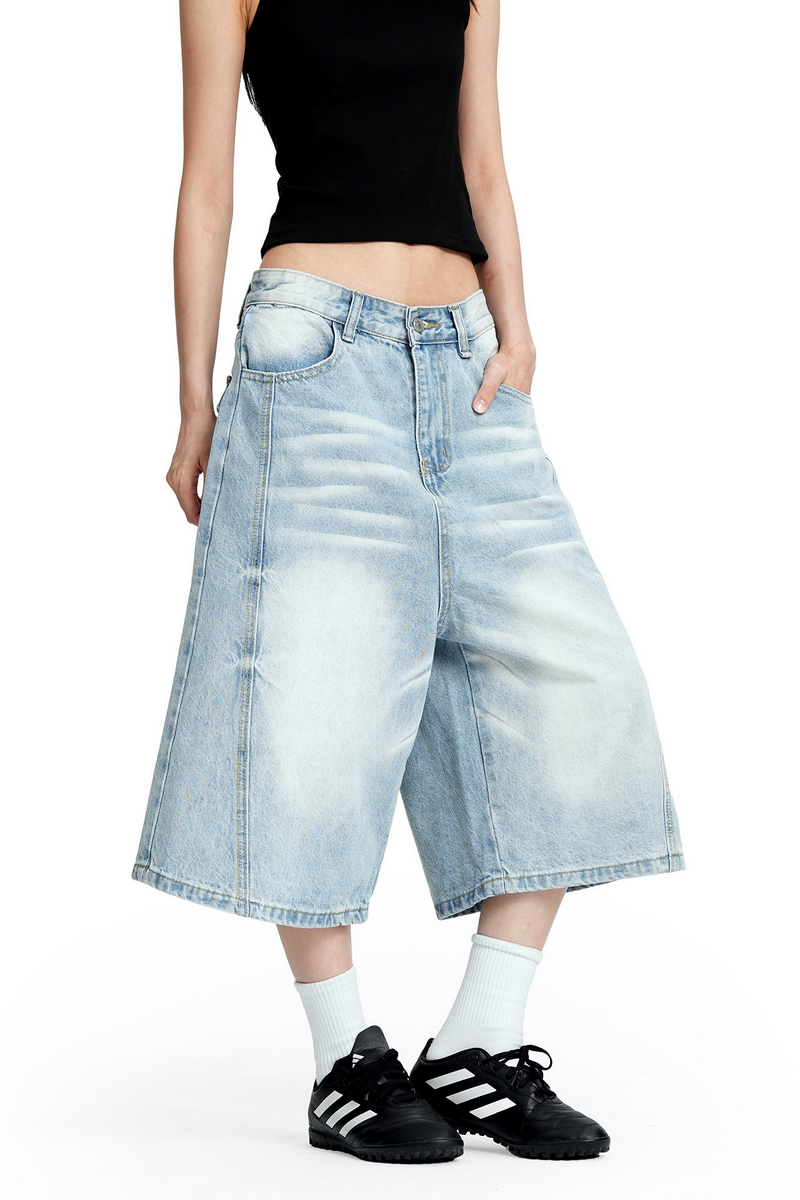 Clean Fit Denim Shorts