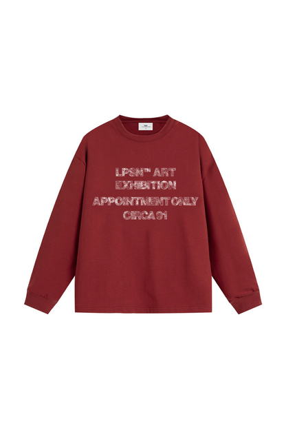 Distressed Ink Long Sleeve Tee
