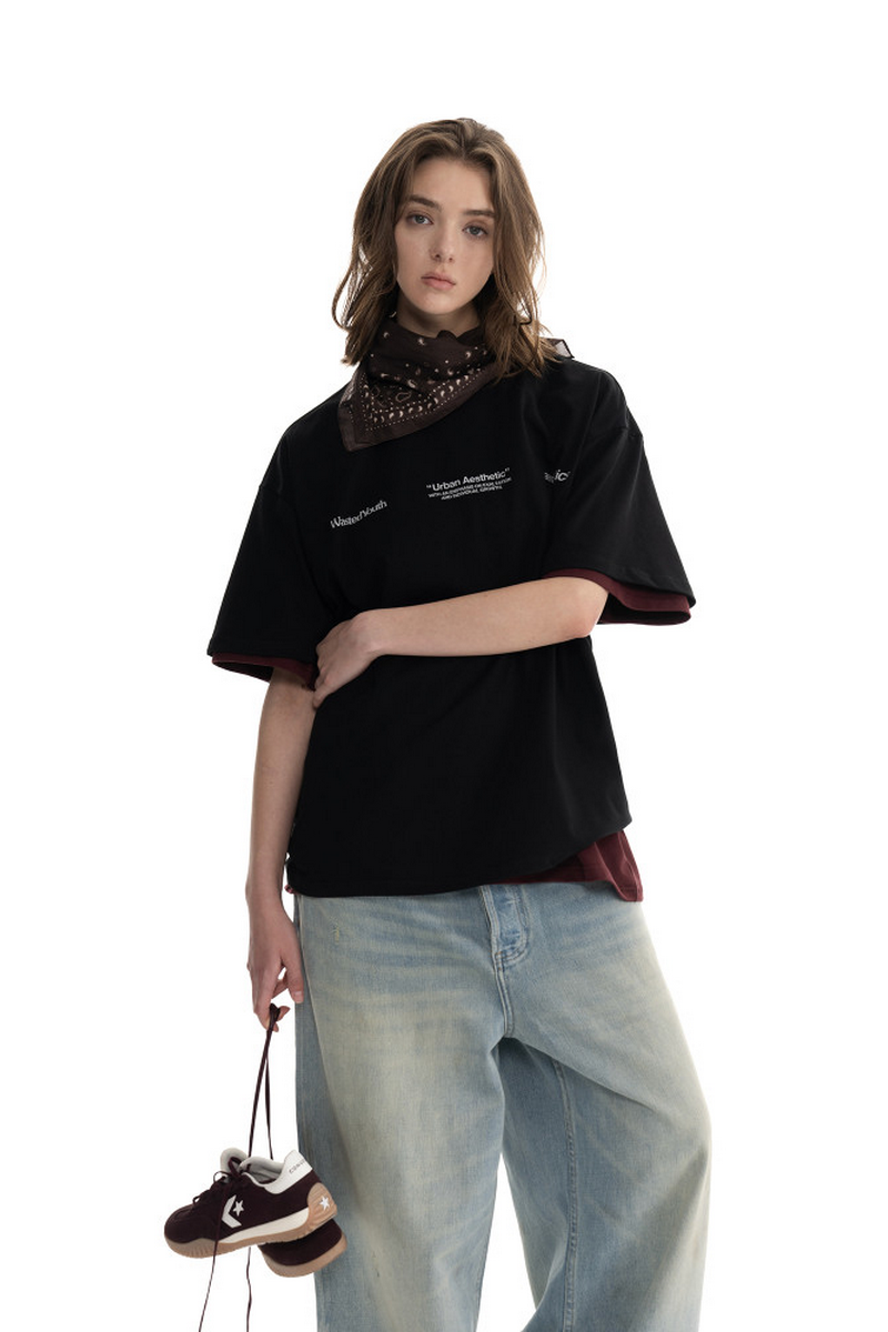 Front Letter Print T-Shirt