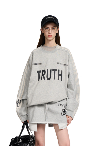 Four Stripe Graphic Sweatshirt