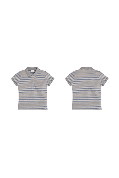 Striped Pocket Polo Shirt