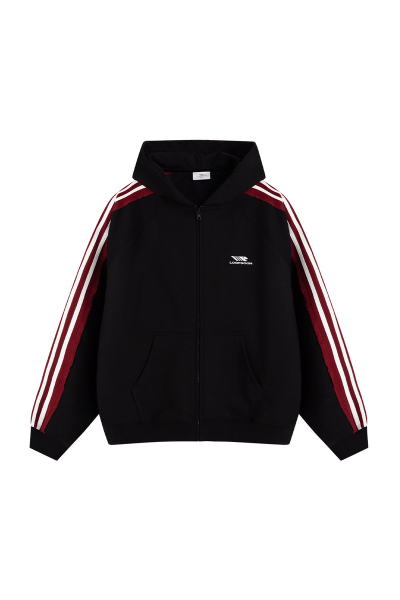 Patchwork Hoodie Set