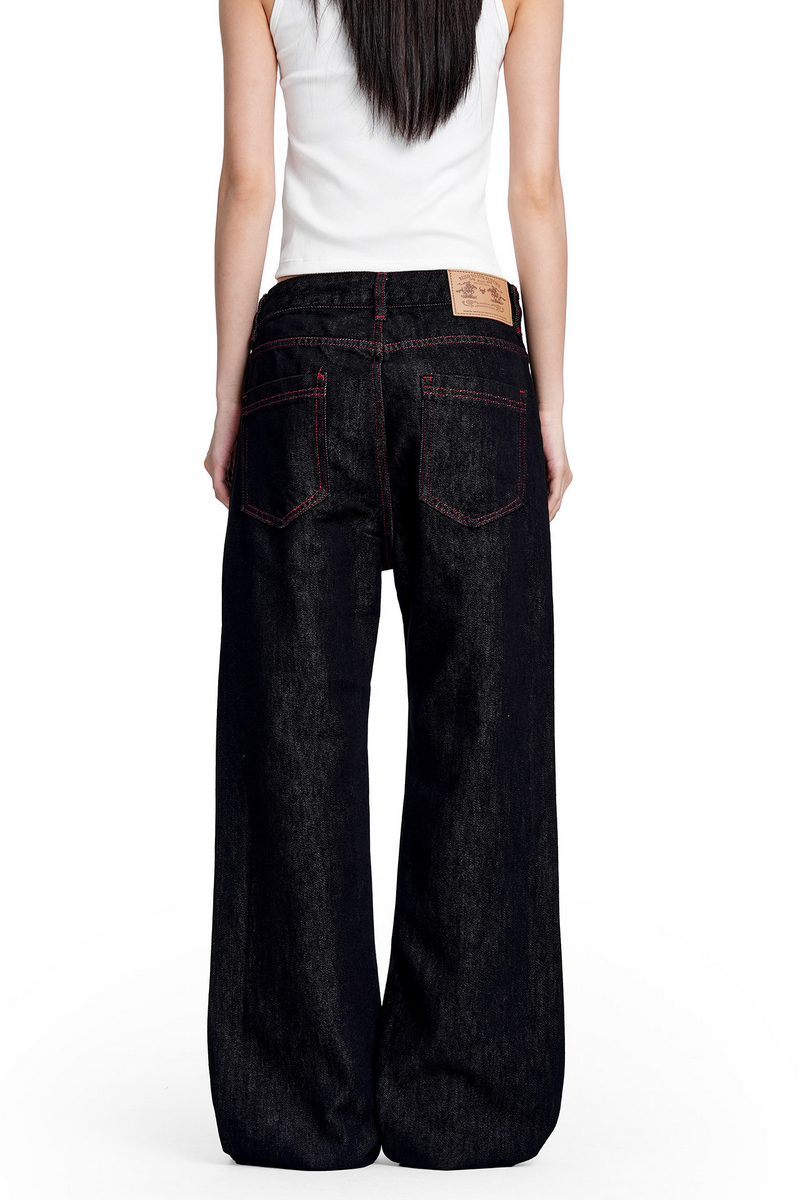 Selvedge Flared Raw Denim Jeans