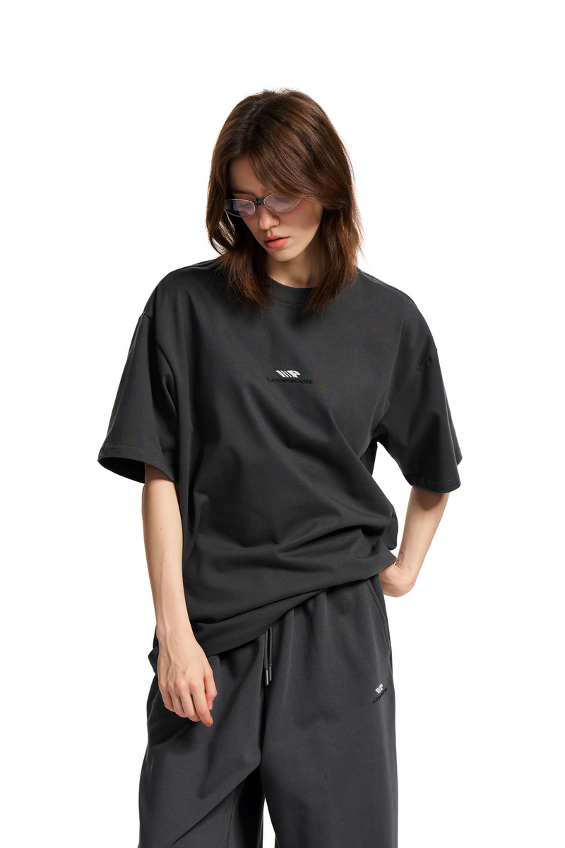 Embroidered Logo Crew Tee