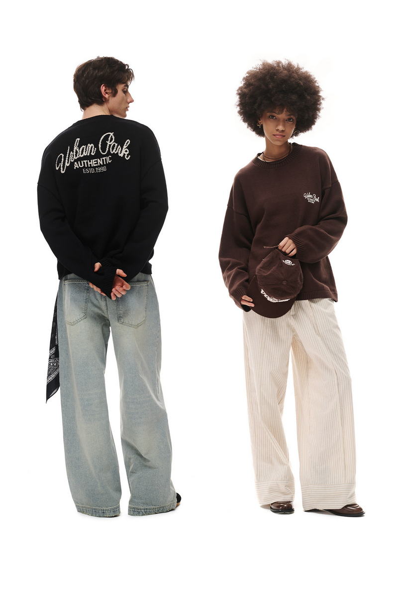 Jacquard Crewneck Sweater