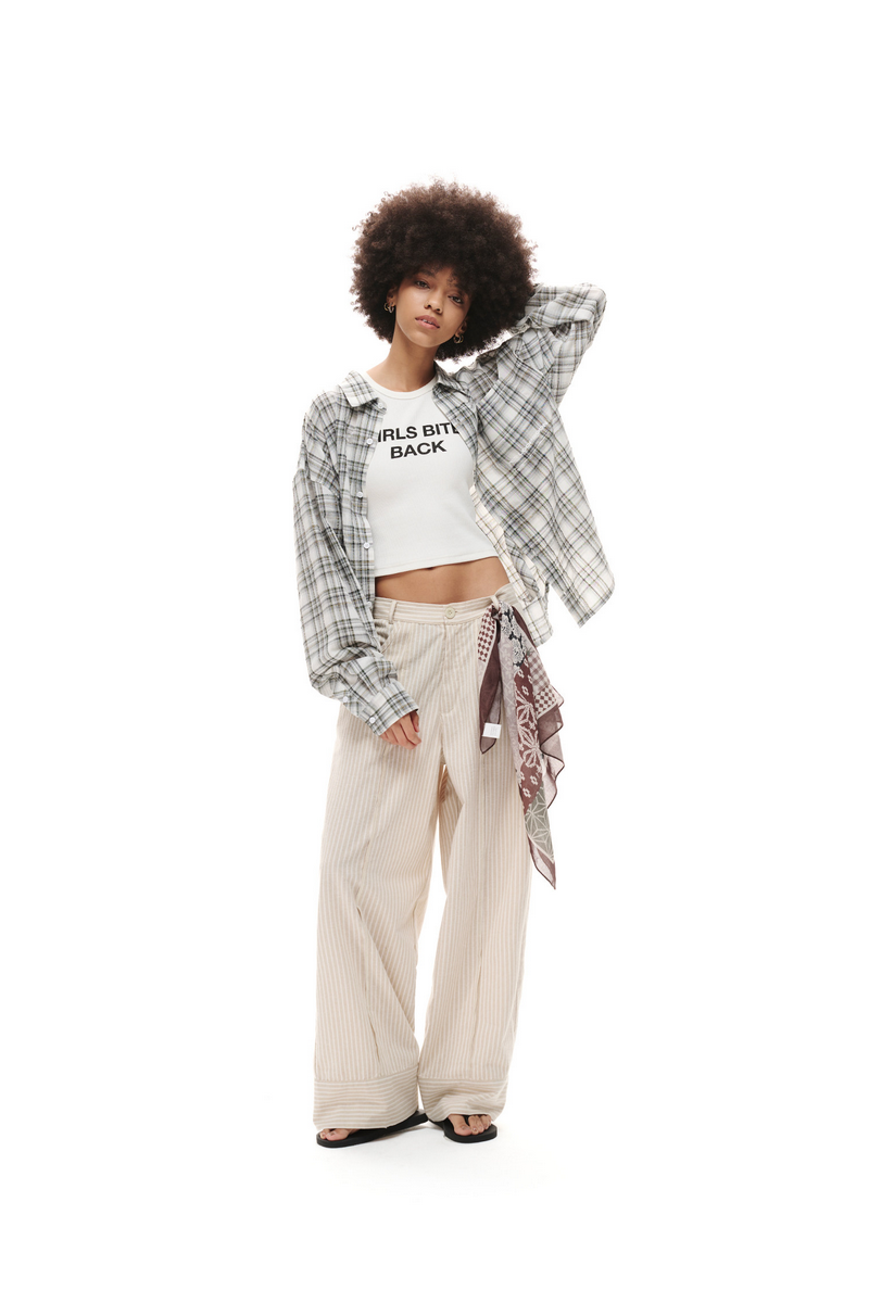Oversized Plaid Shirt Jacket