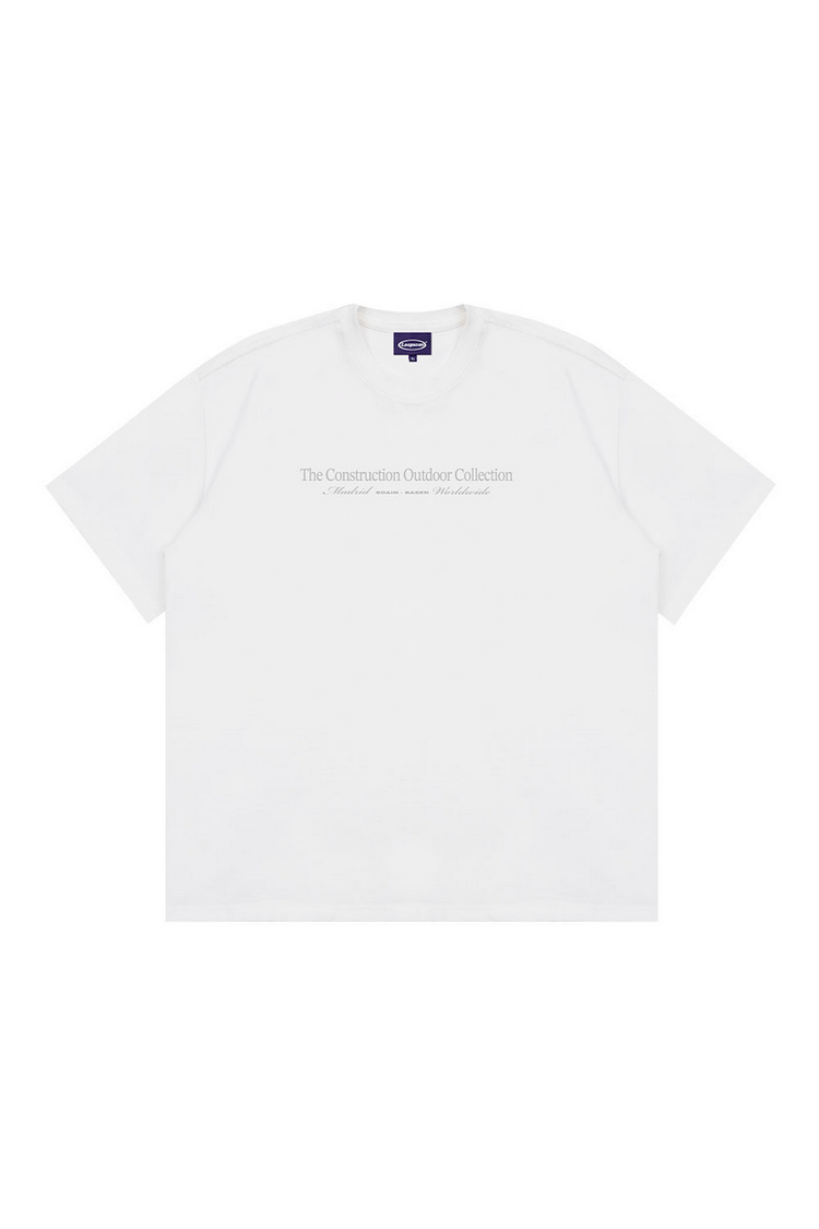 Multi Line Print T-Shirt — Loopsoon — view 3