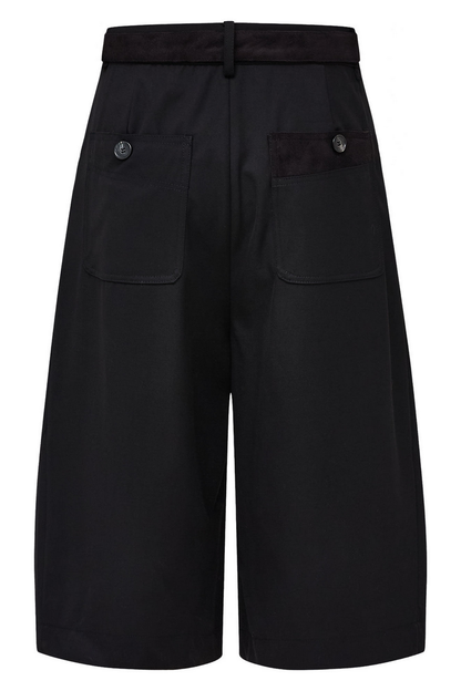 Houndstooth Pleated Shorts