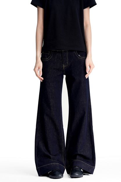 Raw Denim Bootcut Jeans