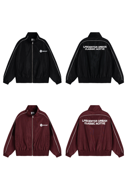 Badge Print Track Jacket