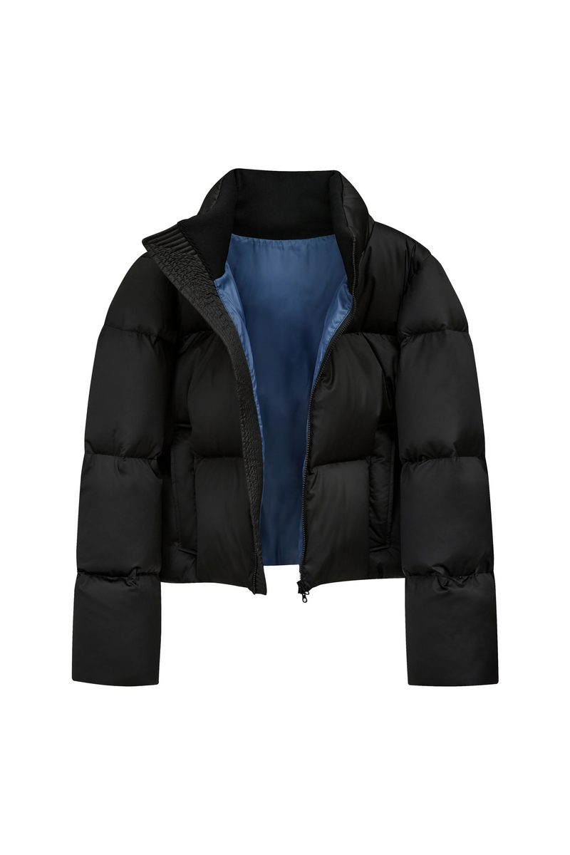 Satin Boxy Down Jacket