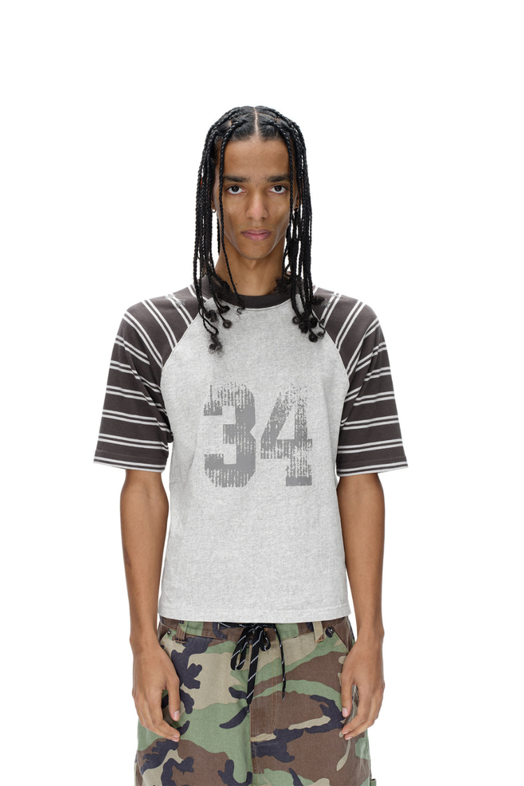34 Striped Raglan Tee — Blind/No Plan — view 4