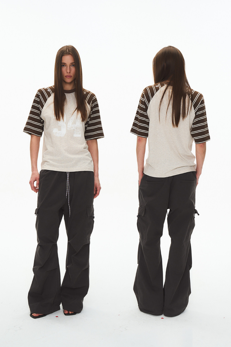34 Striped Raglan Tee — Blind/No Plan — view 2