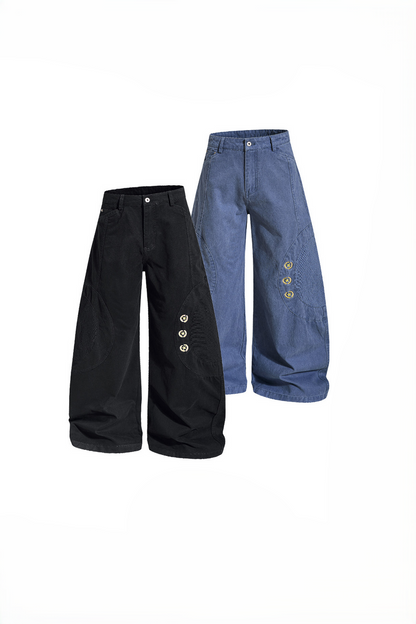 Star Embroidered Cargo Pants