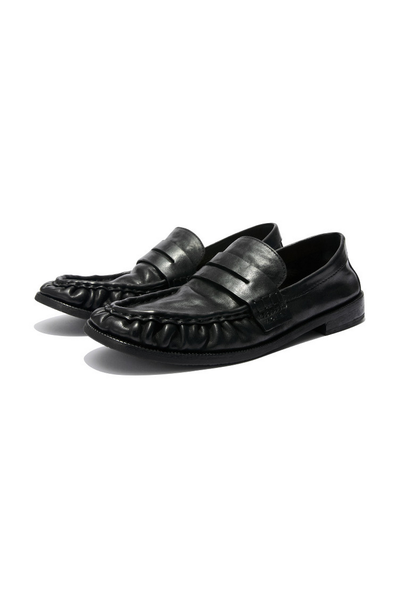 Washed Horsehide Loafers