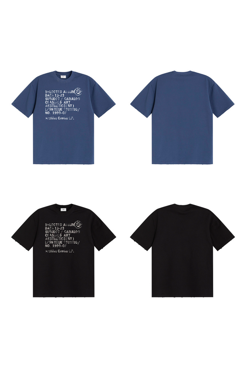 Distressed Letter Graphic Tee